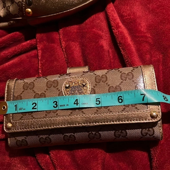 GUCCI Babouska Monogram Hobo shoulder bag with  matching wallet - Picture 5 of 17